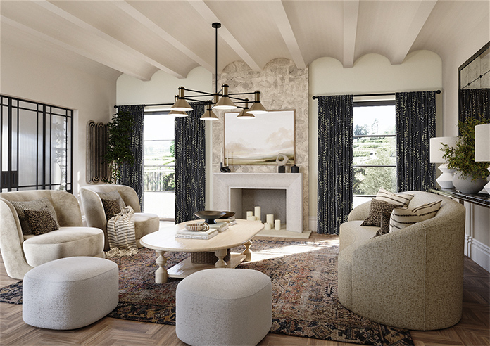 Willow Field, Onyx - Made to Measure Curtains - Image 7